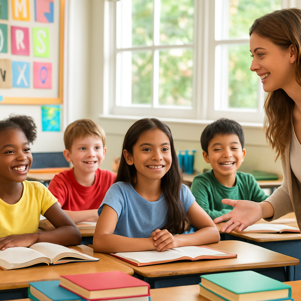 Children learning in classroom